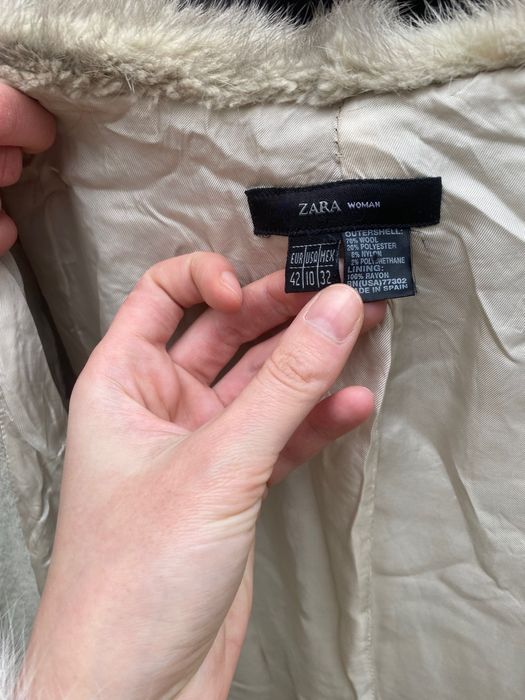 Роскошное шерстяное пальто воротник натуральная норка не соболь