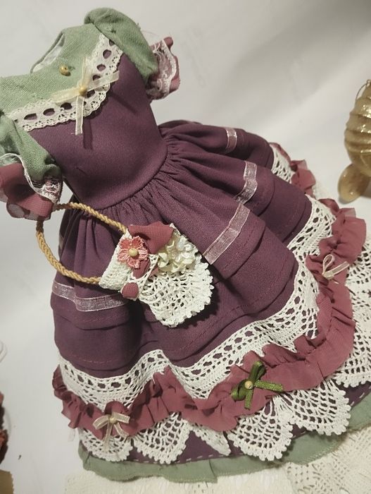 Винтажное платье на куклу Little Darling рост 33,7 см