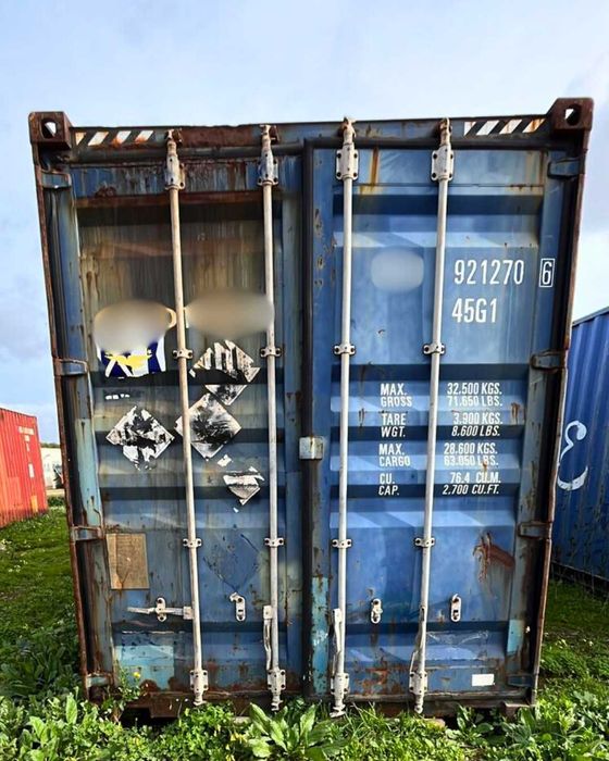 Contentor Marítimo 12 Metros Altura Extra (40 pés HC)