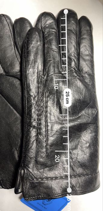 Rękawiczki skórzane ocieplane 10.5 nowe