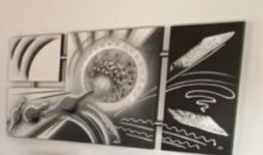 Tela decorativa pintada à mao