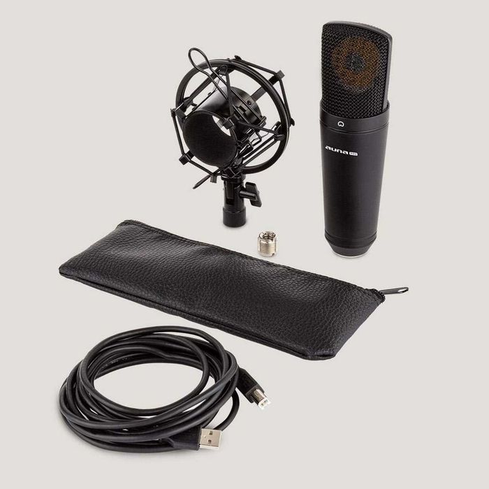 Mikrofon Pojemnościowy USB Auna Pro MIC‑920 Pająk, Etui, Kolory - Nowy
