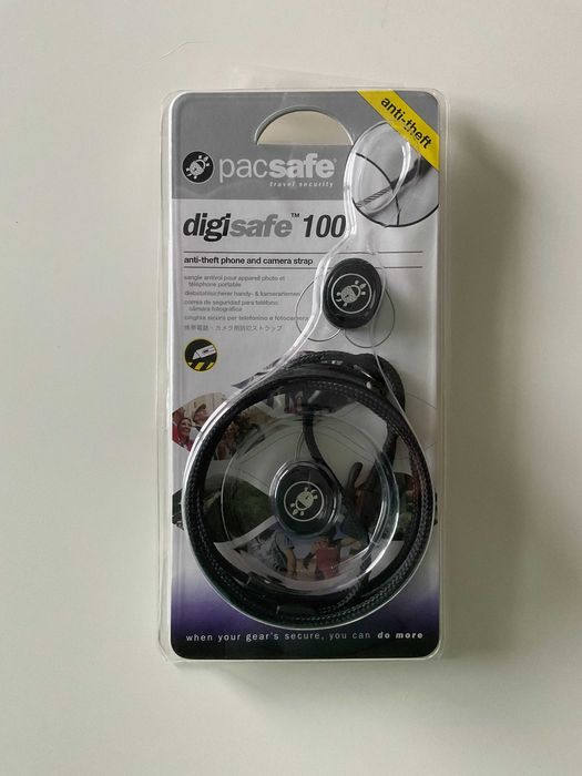 Correia de segurança Pacsafe Digisafe 100 para telemóvel / máq foto