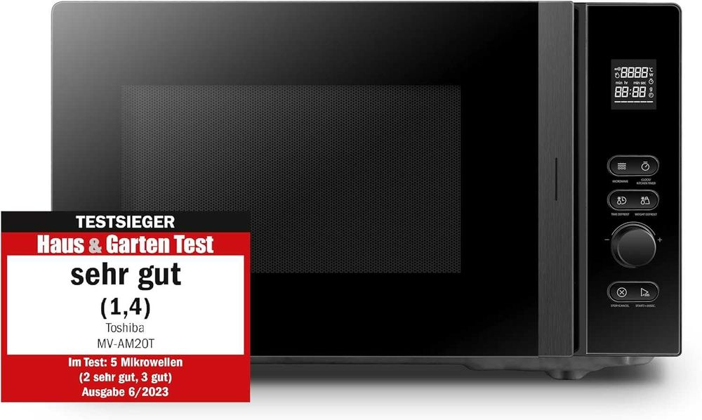 мікрохвильовка Toshiba MV-AM20T(BK) Мікрохвильова піч Solo 20 л