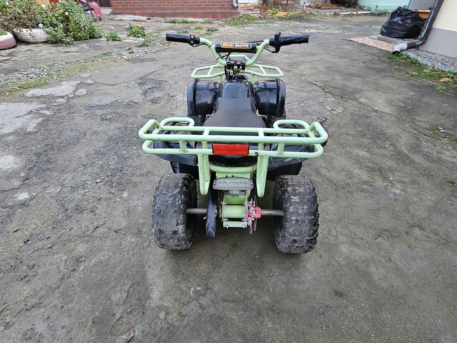 Квадроцикл електричний дитячий Crosser 1000W - Зелений, міцні аморти!