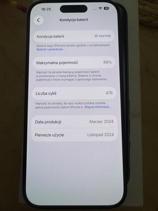 Iphone 15 pro max 256gb Blue Titanium stan bdb