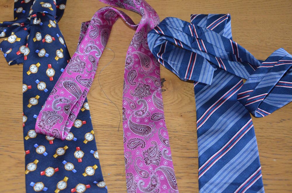 3 szt. zestaw krawat jedwabne 100% Silk