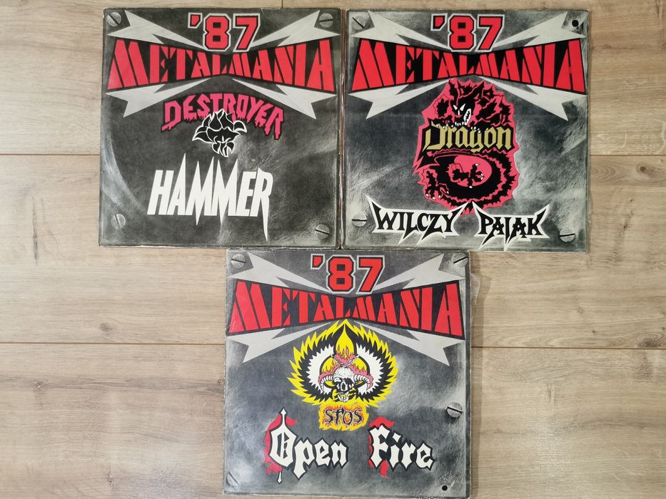 Komplet 3LP Metalmania '87 - Pronit (Hammer, Dragon, Open Fire i inni)