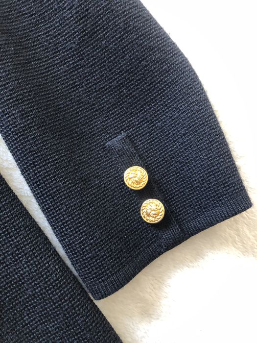 Вінтажний чорний кардиган жакет  St. John із розкішними ґудзиками