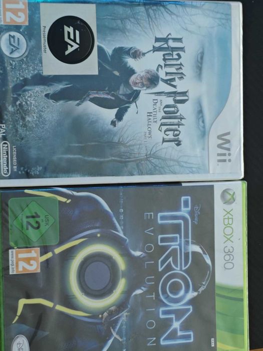 Zestaw gier nintendo wii harry potter  + xbox 360 tron evolution
