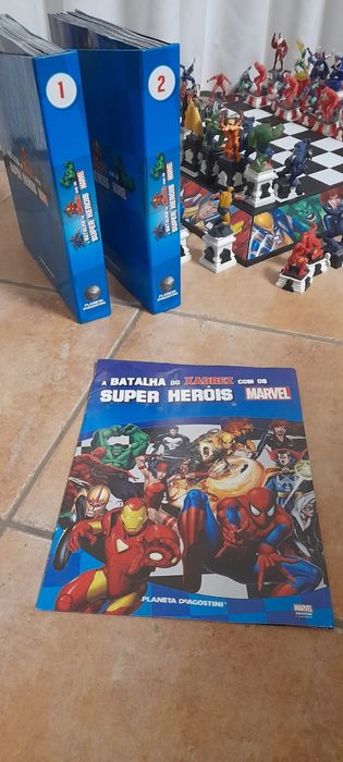 Jogo Batalha Xadrez - com Super Heróis Marvell