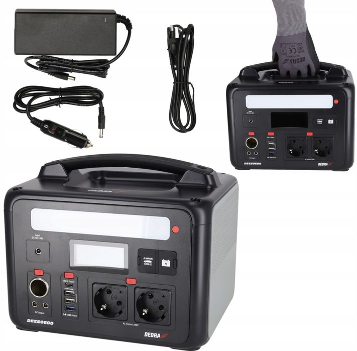 Портативна персональна зарядна станція Dedra 1200w 640Wh