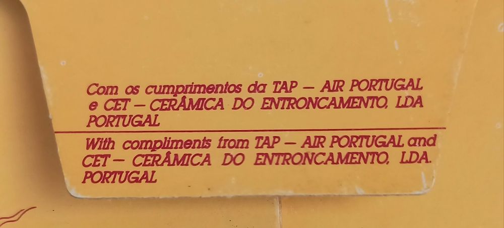 Base de copo da Tap em azulejo cerâmico