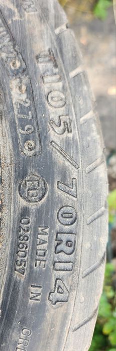 Koło dojazdowe T105/70R14 zapas