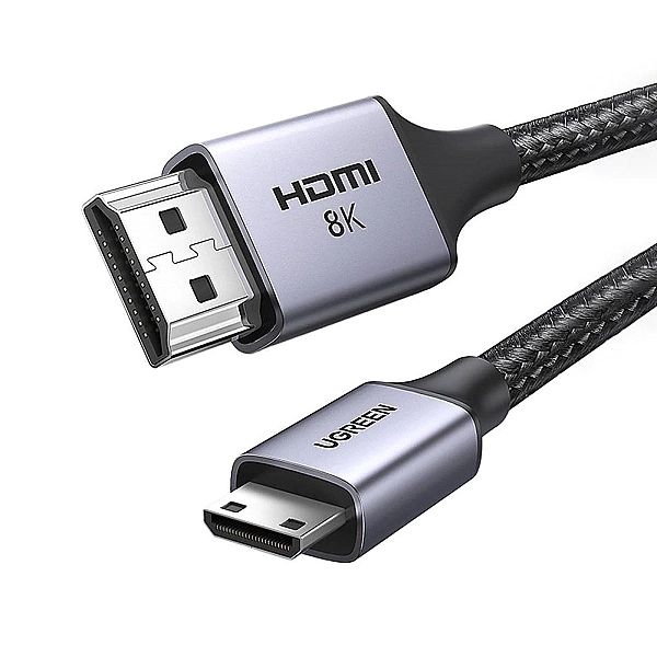 Kabel mini HDMI - HDMI Ugreen HD163/8K 2m - szary
