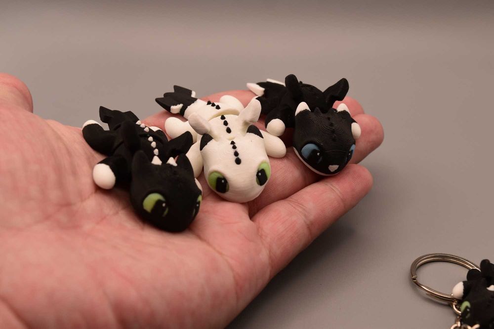 Брелки "Як приборкати дракона" (Беззубик, Дена лють та інші)