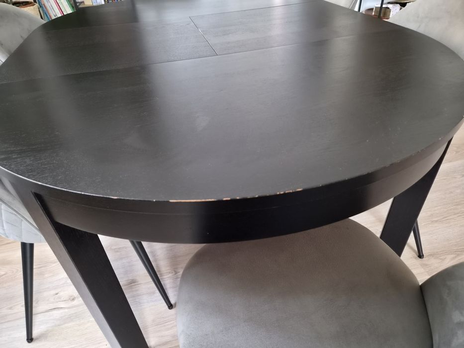 Stół Ikea Bjursta plus 6 krzeseł Jysk
