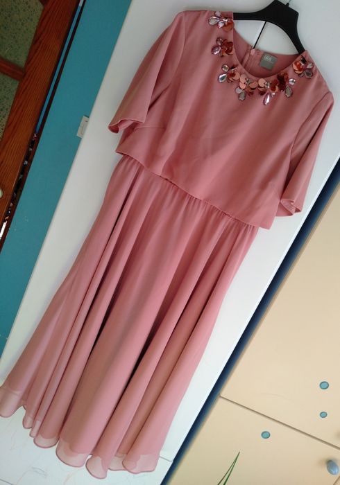 Sukienka MIDI 40 do karmienia ślub wesele chrzest święty ASOS