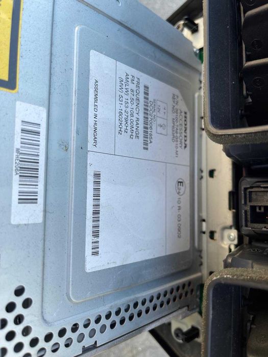 Radio CD + panel kratki nawiewy Honda Civic  9 IX 15- HB