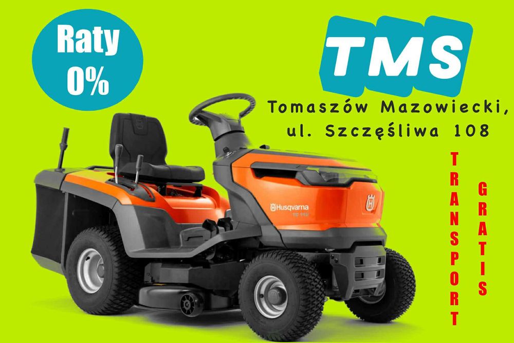 Husqvarna TC114 Kosiarka Traktorek z Hakiem HIT Sezonu/RATY0%/NOWA