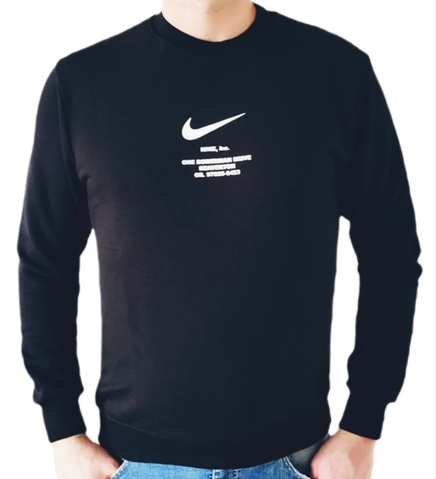 Bluza męska Nike z nadrukiem czarna