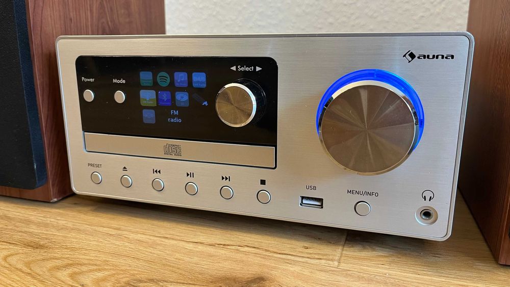 Mini wieża AUNA. Bluetooth, USB, WI-FI, DAB+,CD