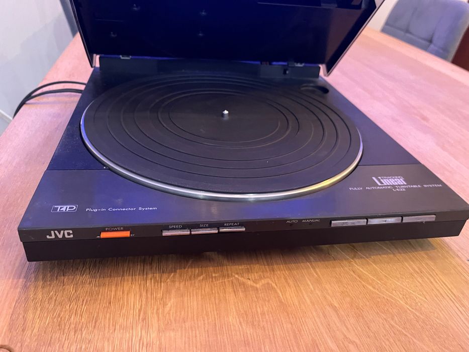 Jvc gramofon pełen automat L-E 22 wkładka t4p plus igła klapa zawiasy