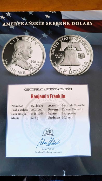 półdolarówka Franklin