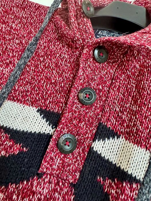 American Eagle Sweter z kapturem na zimę S/M unisex