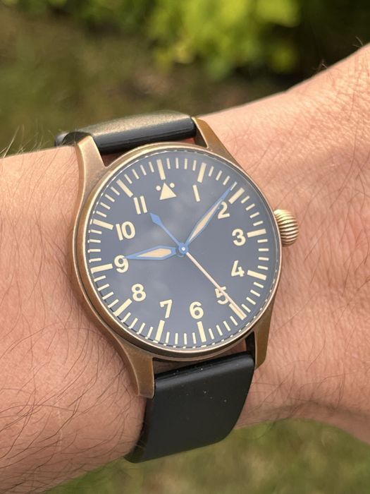 Stowa bronze flieger 36mm zegarek meski
