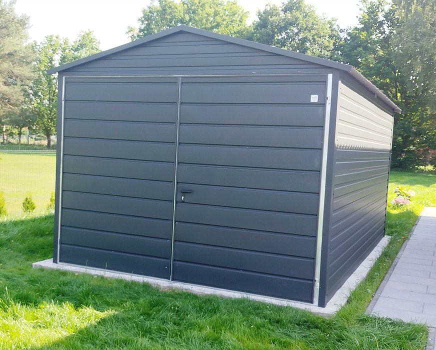 Garaż Drewnopodobny Standard 3x5 PROMOCJA!! Konstrukcja Ocynk