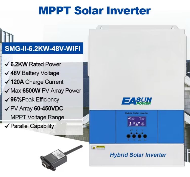 Falowniki hybrydowe Anenji Easun 11kw off grid