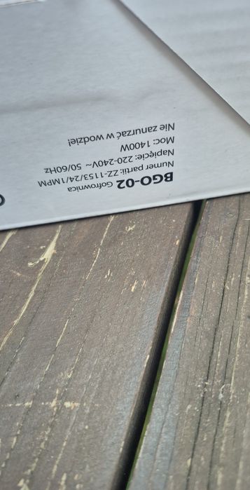 MPM GBO-02 gofrownica 1400w Nowa oryginalna wysoka moc