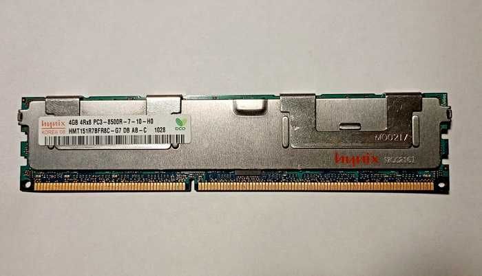 Пам'ять серверна Nunix DDR3 SDRAM 4GB 4Rx8 PC3-8500