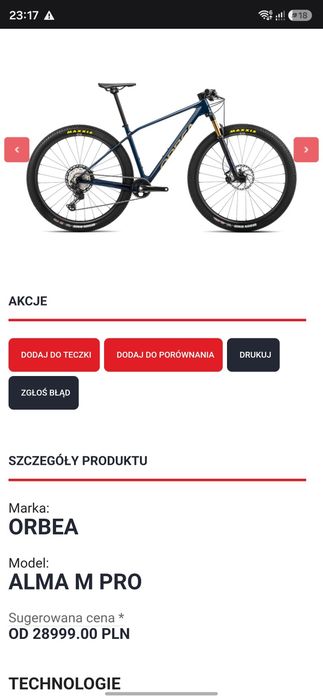 Orbea Alma M-Pro 29 Carbon FOX Kashima XT