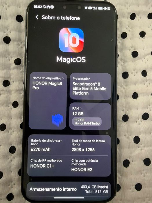 Honor Magic 8 pro 512gb