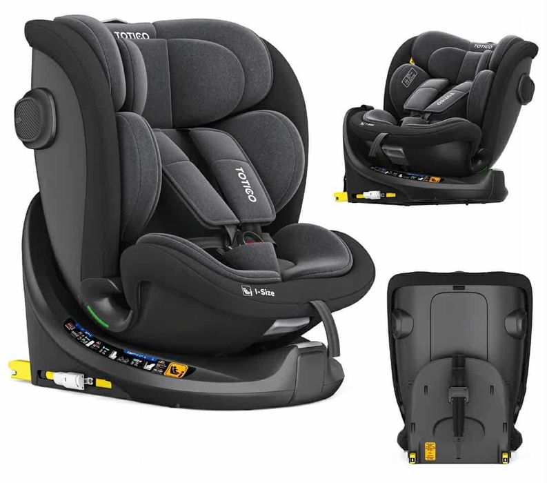 FOTELIK SAMOCHODOWY Obrotowy 360 TOTICO Travi 0-36kg. i-Size ISOFIX