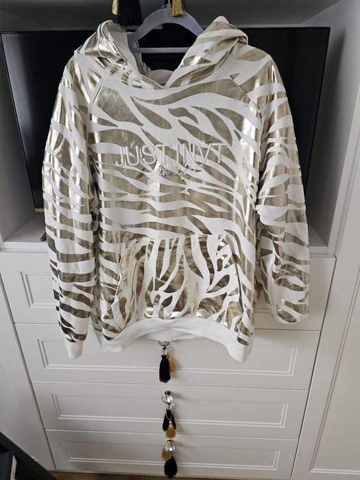 Bluza kremowo złota xl przepiękna