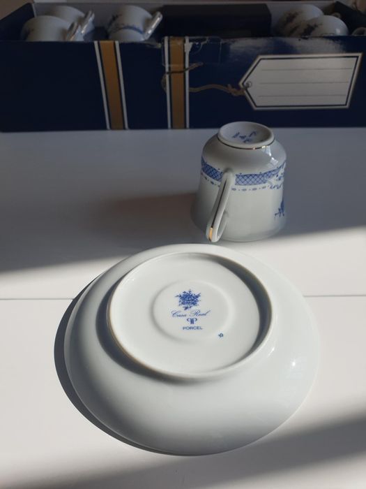 Conjunto de chavenas da porcel