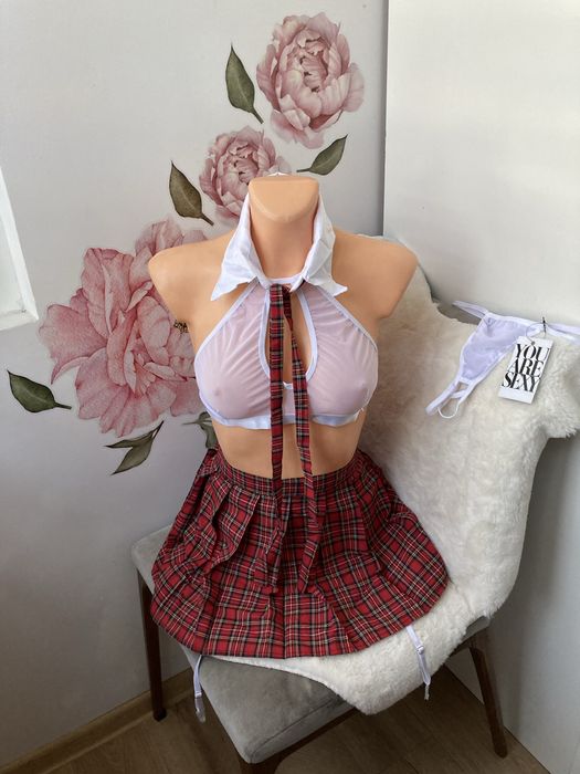 Strój uczennicy seksowna studentka przebranie erotyczne