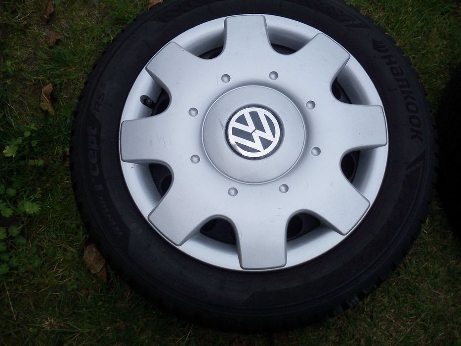 16 vw golf 5 ,6 ,7 touran caddy zima hankook 24r jak nowe 5x112