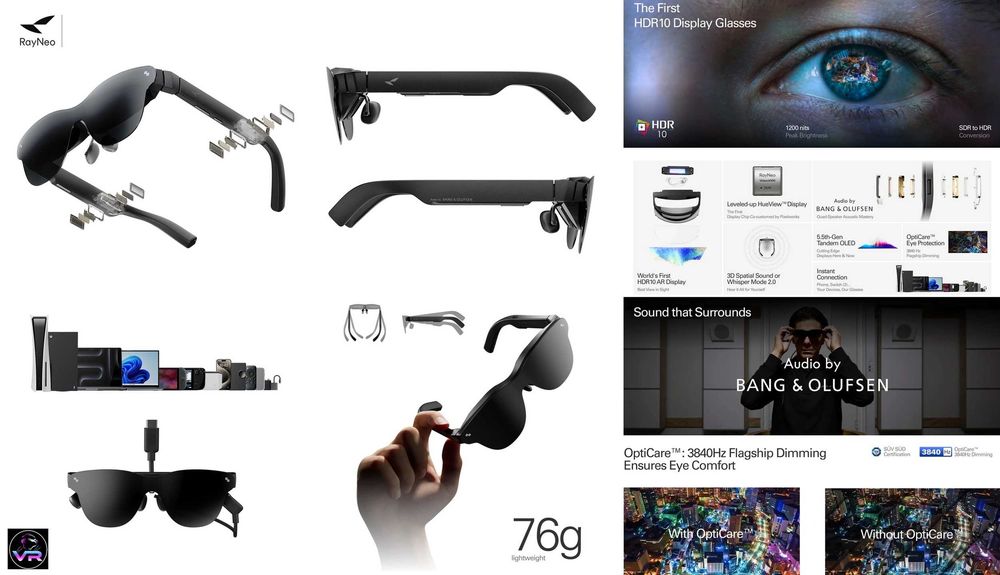 RayNeo Air 4 Pro NEW 2026 (OLED, 120Hz, HDR, 3D Support)