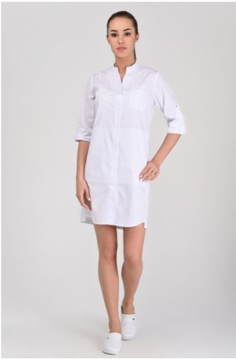 Медичний халат Невада Білий, 3/4