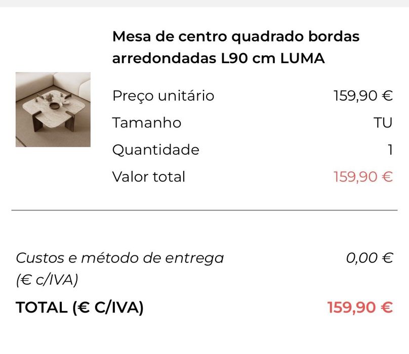 Mesa de apoio para sala