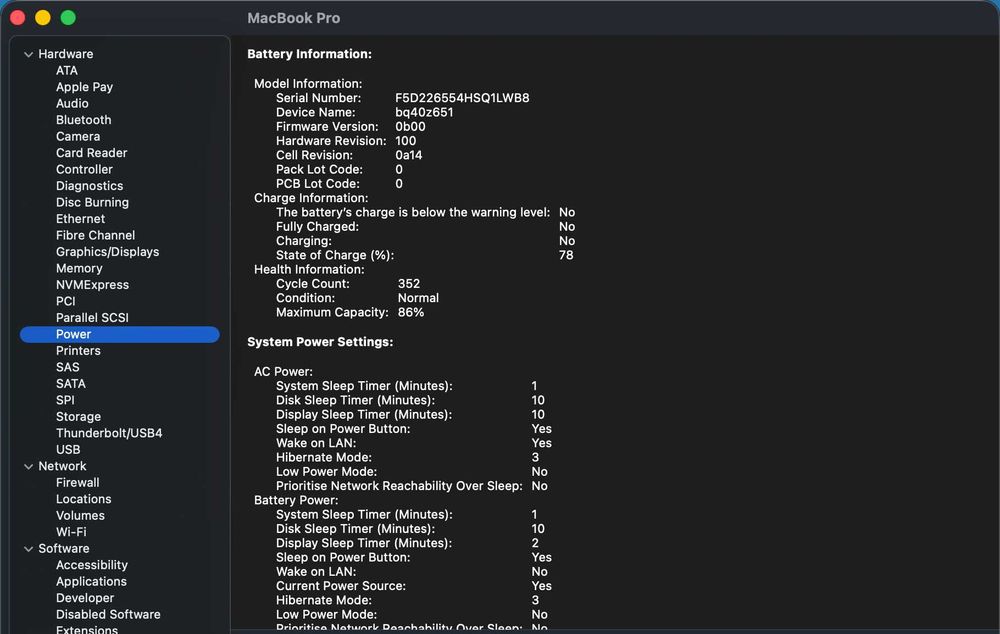 Macbook Pro 16" M1 Pro 512GB 32GB RAM