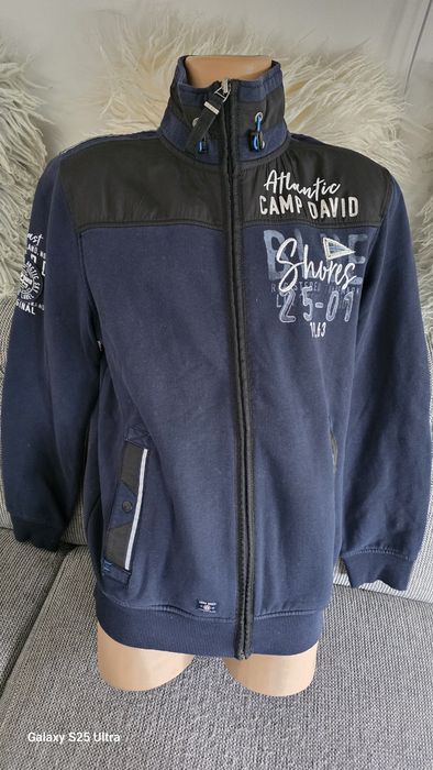 Oryginalna męska bluza rozpinana (sweatjacke) marki Camp David w rozmiarze L.