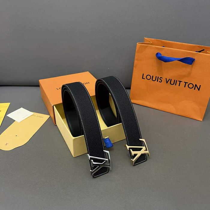 Pasek firmowy męski, damski, skóra Louis Vuitton 080566