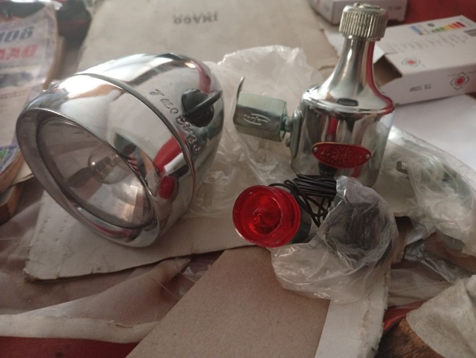 Велосипедний набір Фара Динамо Задній Габарит Кріплення У Вінтажному с