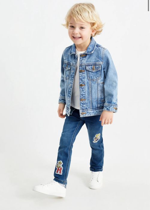 Джинси з мультяшними нашивками Патруль 98 см