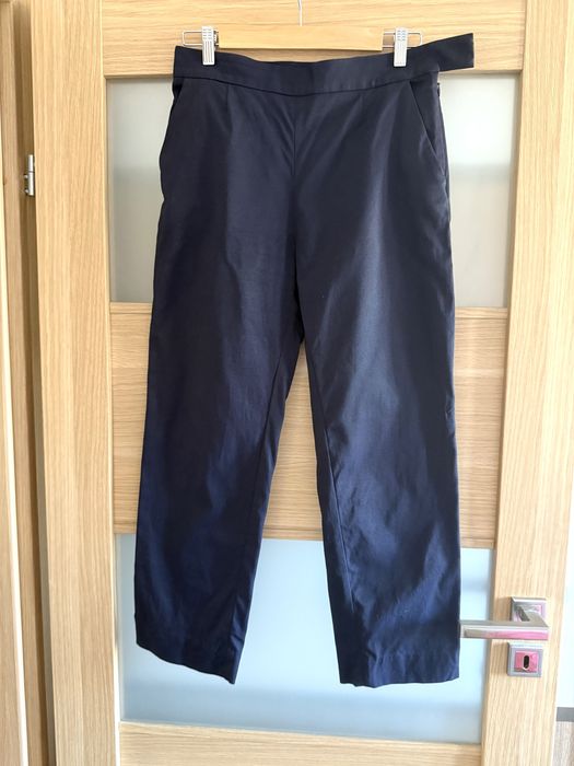 Granatowe spodnie cos cygaretki boho